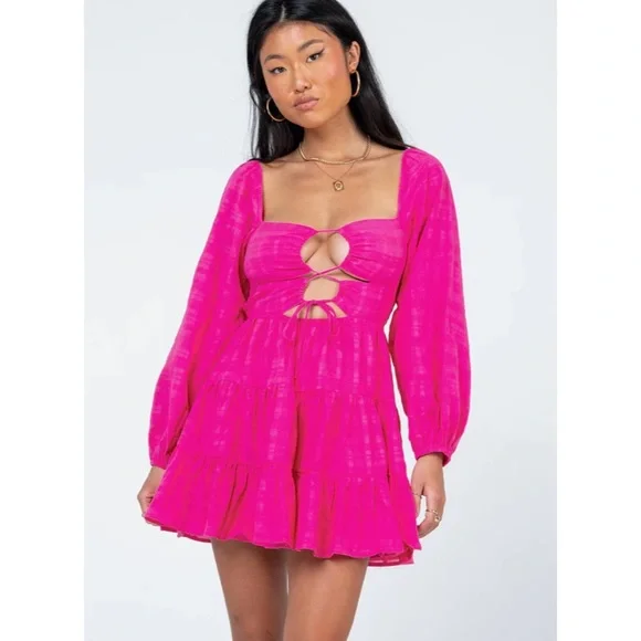 strapless open back dress Amiya Maxi Dress Pink main image 0